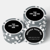 Aanpasbare gepersonaliseerde foto Logo QR code mer Poker Chips (Opstapeling)