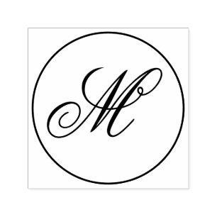 Aanpasbare Gepersonaliseerde Monogram Stijlvol Zelfinktende Stempel