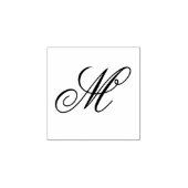 Aanpasbare Gepersonaliseerde Stijlvolle Monogram Rubberstempel (Afrduk)