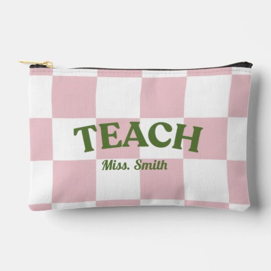 Aanpasbare geruite Teach Pouch Etui (Voorkant)