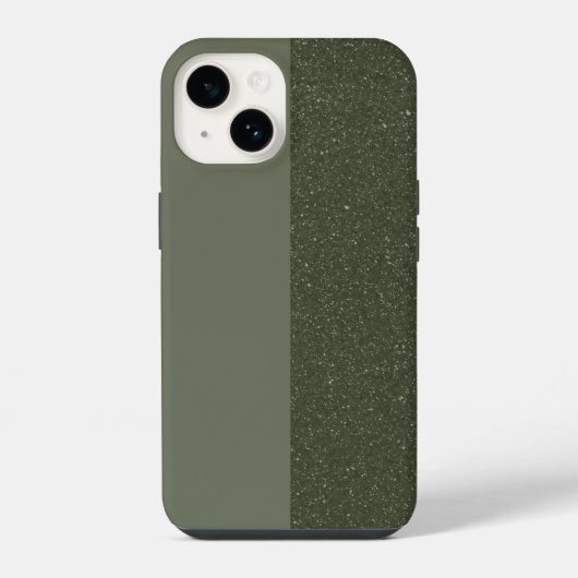 Aanpasbare gespleten textuur iPhone 14 hoes Hoesje (Achterkant)
