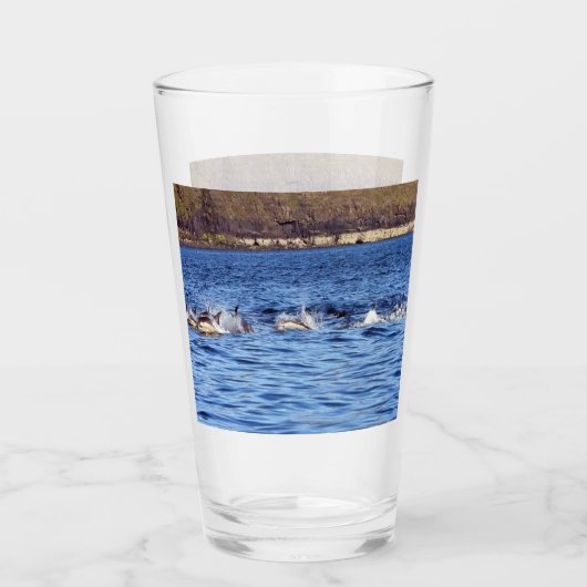Aanpasbare Gewone Dolfijnen Porpoising Glas (Voorkant)