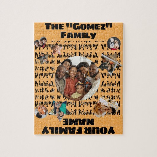 Aanpasbare gezinspuzzel legpuzzel