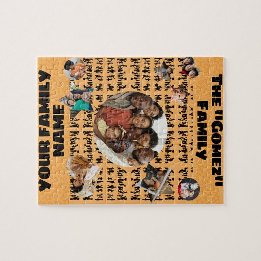 Aanpasbare gezinspuzzel legpuzzel