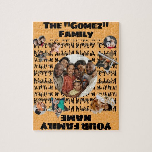 Aanpasbare gezinspuzzel legpuzzel (Verticaal)