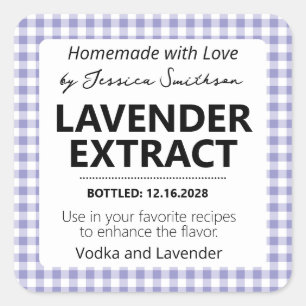 Aanpasbare Gingham Extract Label