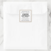 Aanpasbare Gingham Extract Label - Bruin (Tas)