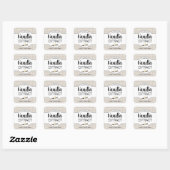 Aanpasbare Gingham Thuisgemaakte Label HM003_03sqv (Vel)