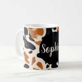 Aanpasbare Giraffeprint Koffiemok (Voorkant links)