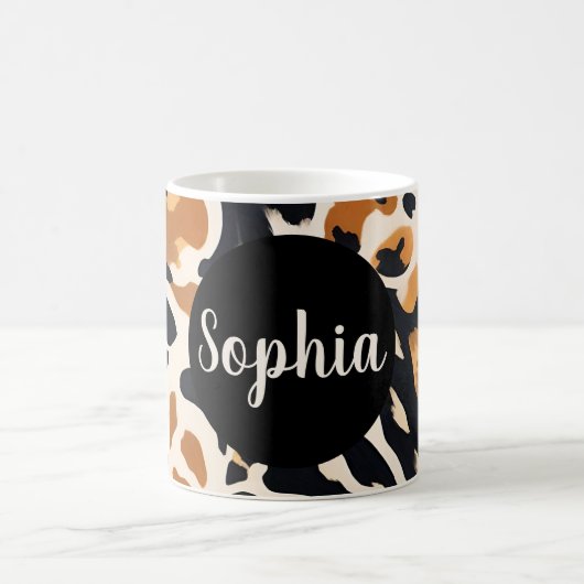 Aanpasbare Giraffeprint Koffiemok (Center)