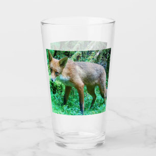 Aanpasbare Glasplaat met jonge vos Wilde dieren Glas