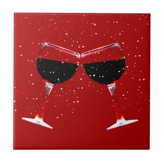 Aanpasbare glazen voor het branden van wijn tegeltje (Voorkant)