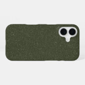 Aanpasbare Glitter Mos iPhone 16 Hoes Hoesje (Achterkant horizontaal)