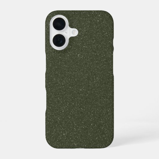Aanpasbare Glitter Mos iPhone 16 Hoes Hoesje (Achterkant)