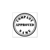 Aanpasbare Goedgekeurde Rubberen Stempel – Rond  (Afrduk)