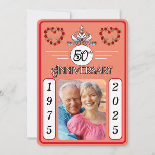 Aanpasbare Golden Jubilee 50e Jubileum Kaart