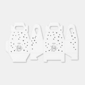 Aanpasbare Golden Retriever Line Art Bedankdoosjes (Uitgevouwen)