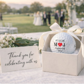 Aanpasbare golfbaan huwelijksgunsten geschenken golfballen