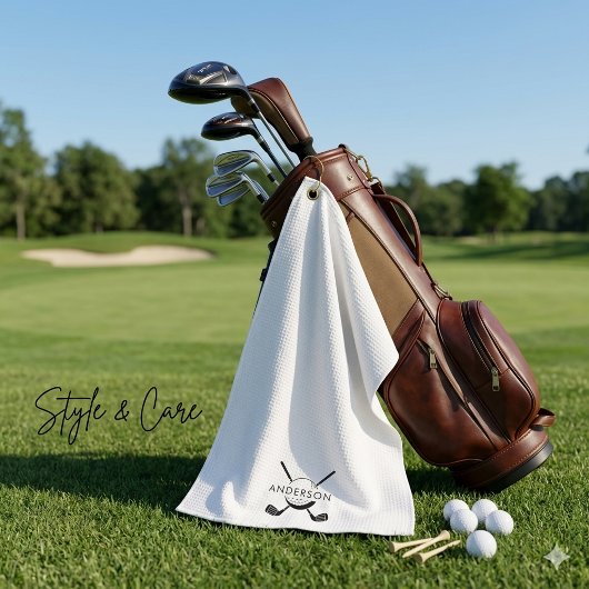 Aanpasbare Golfhanddoek met Naam en Logo
