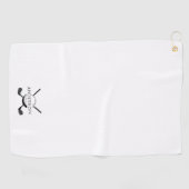 Aanpasbare Golfhanddoek met Naam en Logo (Horizontaal)