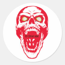 Aanpasbare Gothic schedel Sticker