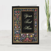 Aanpasbare Gothische Kaart met Verluchting (Voorkant)