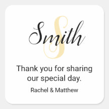 Aanpasbare gouden monogram welkom