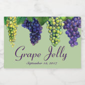 Aanpasbare graafgelei en jam Label Green Voedselcontainer Etiket (Enkel label)