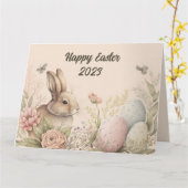 Aanpasbare grafische kaart voor Pasen 2023 (Gele Bloem)