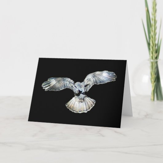 Aanpasbare Greeting Card met Uitgespreide Vleugels Kaart (Voorkant)