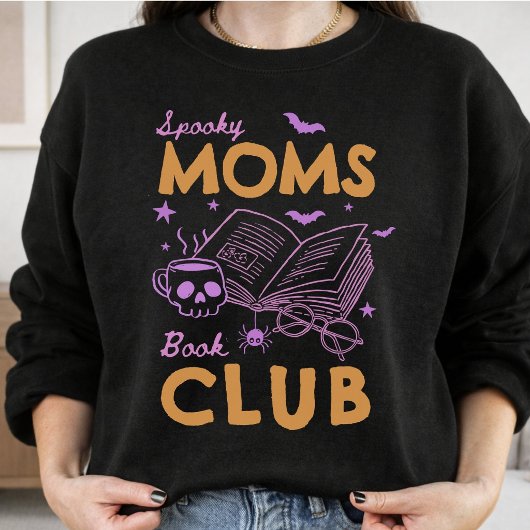 Aanpasbare griezelige moeders boekenclub grappige trui