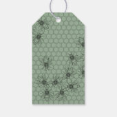 Aanpasbare groene zakelijke bedankkaart cadeaulabel (Achterkant)