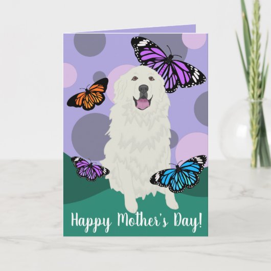 Aanpasbare Grote Pyreneeën Vlinder Kaart (Voorkant)