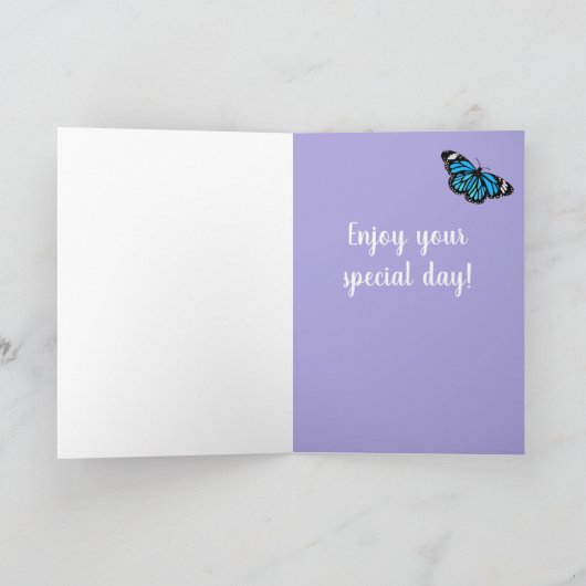 Aanpasbare Grote Pyreneeën Vlinder Kaart (Binnen)