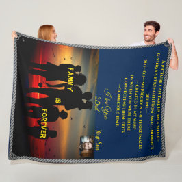 Aanpasbare grote werpfamiliegeschenk ideaal fleece deken