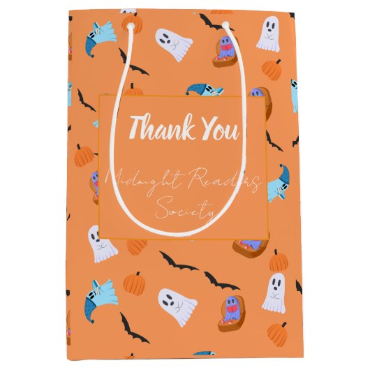 Aanpasbare Halloween-bedankcadeau Medium Cadeauzakje (Voorkant)