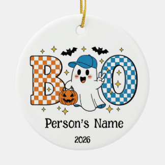 Aanpasbare Halloween BOO  Keramisch Ornament