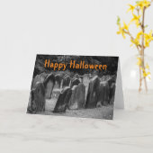 Aanpasbare Halloween Kerkhof Grafstenen Kaart (Gele Bloem)