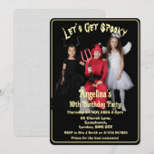 Aanpasbare Halloween Kids Verjaardag Kaart (Voorkant / Achterkant)