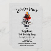 Aanpasbare Halloween Verjaardag Kostuumfeest Kaart (Voorkant / Achterkant)