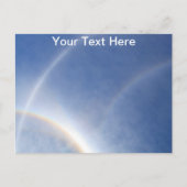 Aanpasbare halo's rond het zon briefkaart (Voorkant)