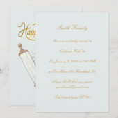 Aanpasbare Hanukkah Kaart (Voorkant / Achterkant)