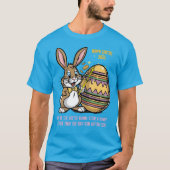 Aanpasbare Happy Easter Bunny 2025 T-Shirt (Voorkant)
