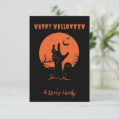 Aanpasbare Happy Halloween Kaart (Staand voorkant)