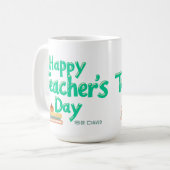 Aanpasbare Happy Teachers Day mok (Voorkant links)