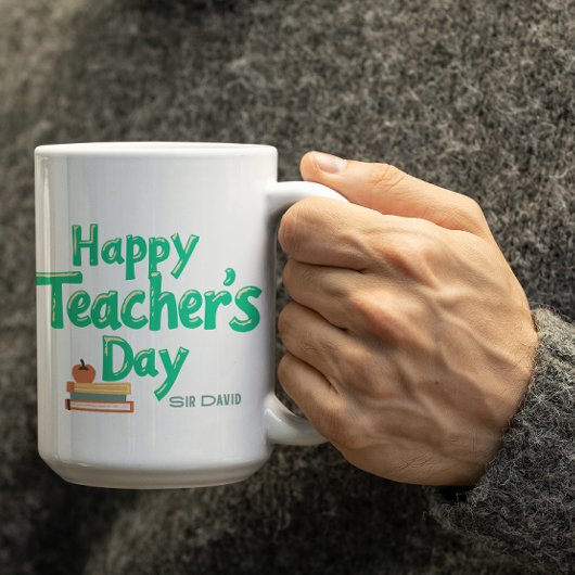 Aanpasbare Happy Teachers Day mok
