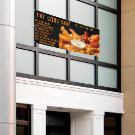 Aanpasbare Heerlijke Kippenvleugels Restaurant Gro Spandoek