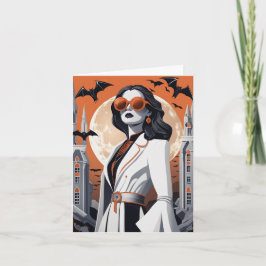 Aanpasbare Hekserige Vibes Vouwkaart Feestdagen Kaart