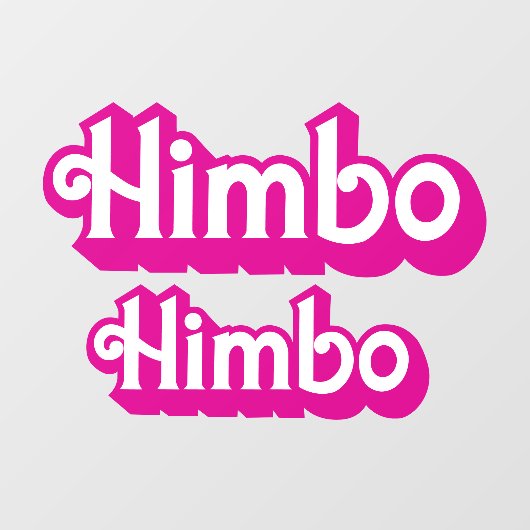 Aanpasbare Himbo Raamsticker (Vel)