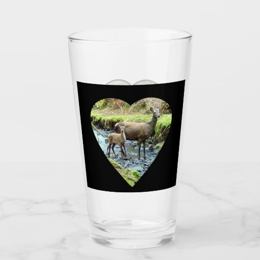 Aanpasbare Hinde en Reegeit Natuur Kunst Glas (Voorkant)